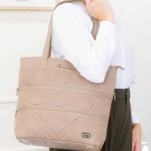 lug Handbags - LUG Legacy Collection Taxi Tote Bag - Heather Sand